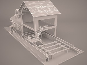 Sawmill exterior 3D Model
