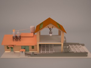 Sawmill exterior 3D Model