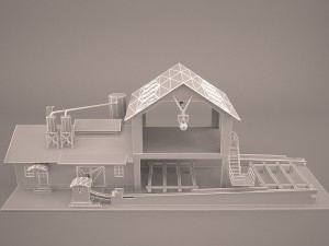 Sawmill exterior 3D Model