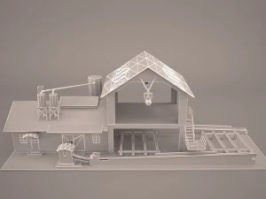 Sawmill exterior 3D Model
