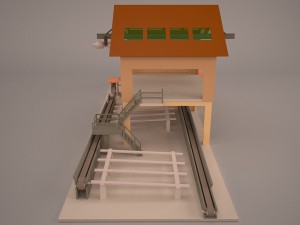 Sawmill exterior 3D Model