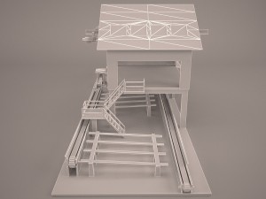 Sawmill exterior 3D Model