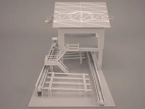 Sawmill exterior 3D Model