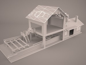 Sawmill exterior 3D Model