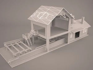 Sawmill exterior 3D Model
