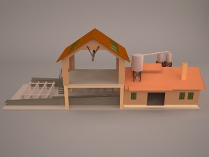 Sawmill exterior 3D Model