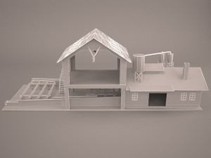 Sawmill exterior 3D Model