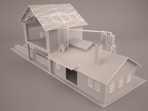 Sawmill exterior 3D Model