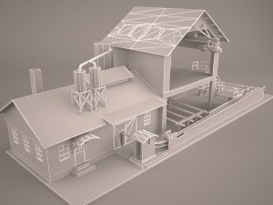 Sawmill exterior 3D Model