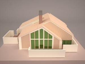 Modern house 1 Model 3D
