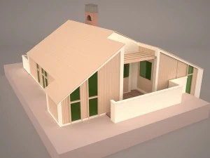 Modern house 1 3D Model