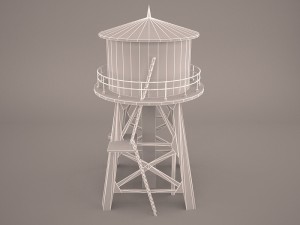 Water tower 3D Model