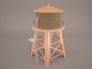 Water tower 3D Model