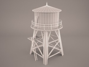 Water tower 3D Model