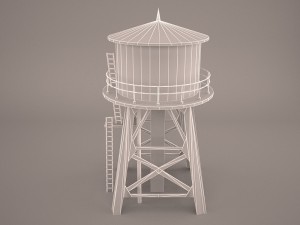 Water tower 3D Model