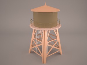 Water tower 3D Model