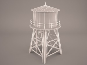 Water tower 3D Model