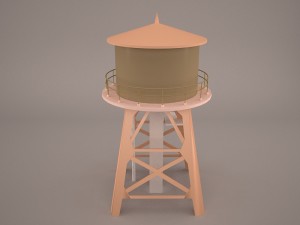 Water tower 3D Model