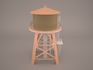 Water tower 3D Model