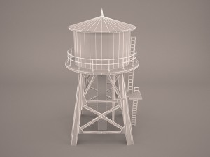 Water tower 3D Model