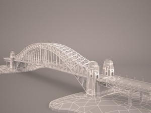 Sydney harbour bridge 3D Model
