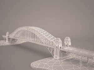 Sydney harbour bridge 3D Model
