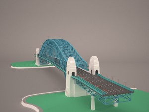 Sydney harbour bridge 3D Model