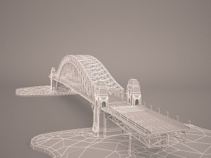 Sydney harbour bridge 3D Model