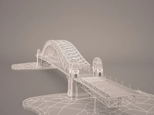 Sydney harbour bridge 3D Model