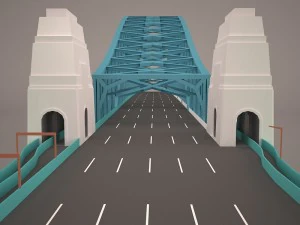 Sydney harbour bridge 3D Model