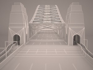 Sydney harbour bridge 3D Model