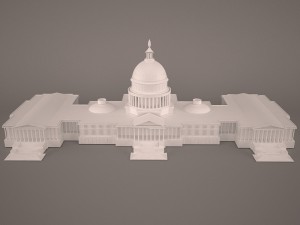 Us capitol building 3Dモデル