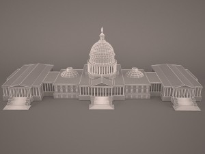 Us capitol building 3Dモデル