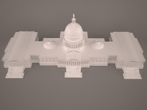 Us capitol building 3Dモデル