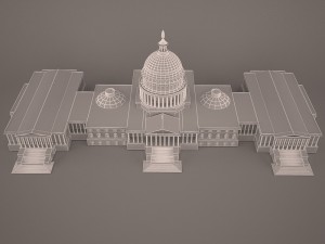 Us capitol building 3Dモデル