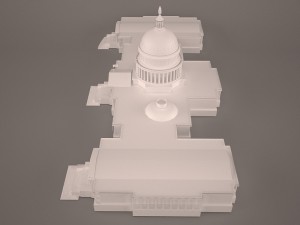Us capitol building 3Dモデル