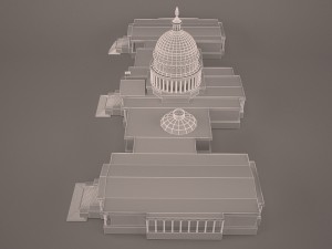 Us capitol building 3Dモデル