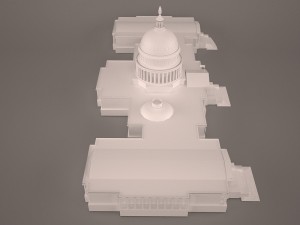 Us capitol building 3Dモデル