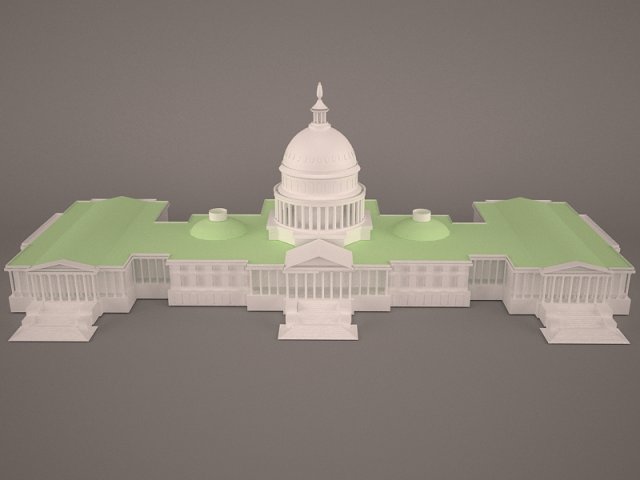 Us capitol building 3Dモデル .c4d .max .obj .3ds .fbx .stl .blend