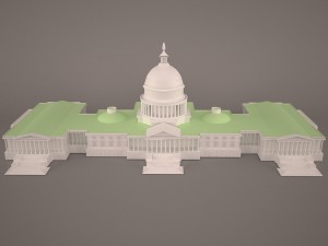 Us capitol building Modello 3D