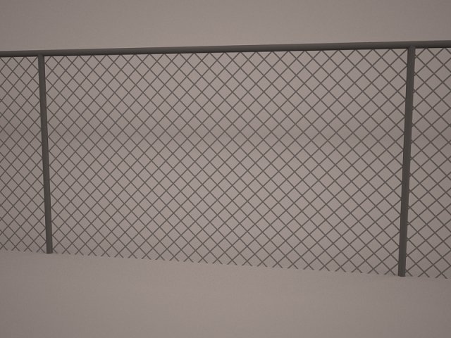 chain link fence Modelo 3D .c4d .max .obj .3ds .fbx .stl .blend 