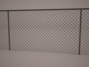 chain link fence 3D Model