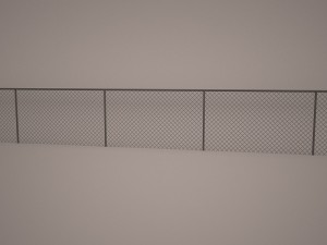 chain link fence Modelo 3D