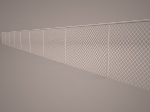 chain link fence Modelo 3D