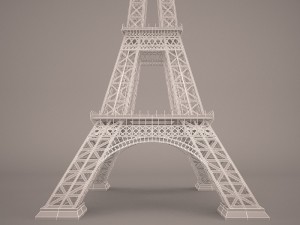 Eiffel tower Modello 3D