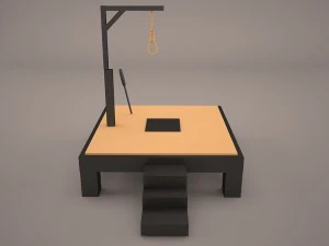 Tiang gantungan Model 3D