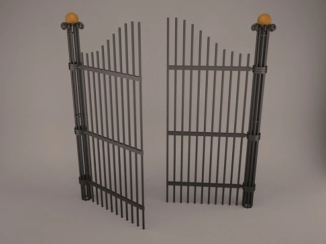 Gate 3D Model .c4d .max .obj .3ds .fbx .stl .blend 