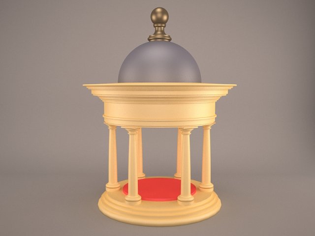 Gazebo 3D Model .c4d .max .obj .3ds .fbx .stl .blend 
