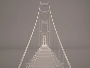 Golden gate bridge 3D Model