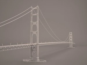 Golden gate bridge 3D Model
